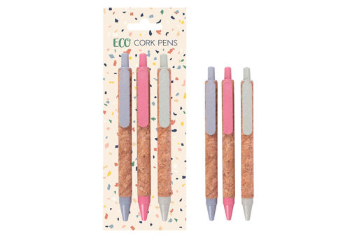 Picture of BITS AND PIECES ECO CORK PENS 3 PACK